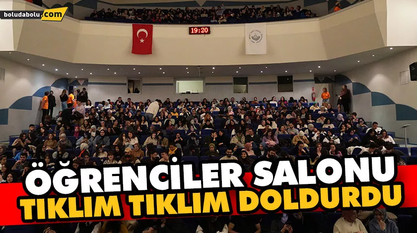 ÖĞRENCİLER SALONU TIKLIM TIKLIM DOLDURDU ÖĞRENCİLER SALONU TIKLIM TIKLIM DOLDURDU