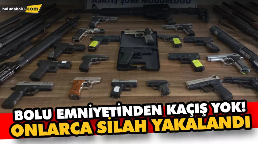 Onlarca silah yakalandı Onlarca silah yakalandı