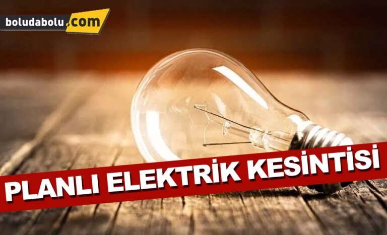 Bolulular dikkat! Elektrik kesilecek (19.11.2023)