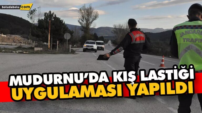 MUDURNU’DA KIŞ LASTİĞİ UYGULAMASI YAPILDI