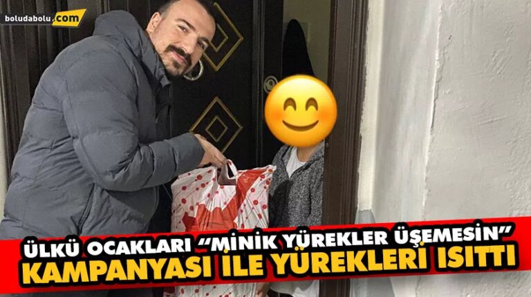 Ülkü Ocakları “minik yürekler üşemesin” kampanyası ile yürekleri ısıttı