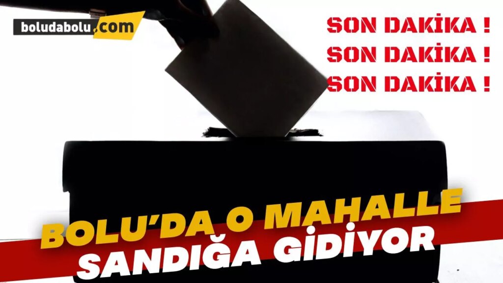 Bolu’da, Ağaççılar Köyü sandığa gidiyor Bolu’da, Ağaççılar Köyü sandığa gidiyor