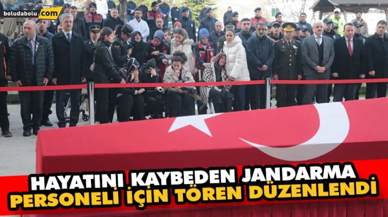 HAYATINI KAYBEDEN JANDARMA PERSONELİ İÇİN TÖREN DÜZENLENDİ