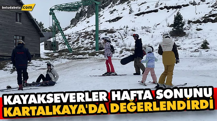 Kayakseverler hafta sonunu Kartalkaya’da değerlendirdi Kayakseverler hafta sonunu Kartalkaya’da değerlendirdi