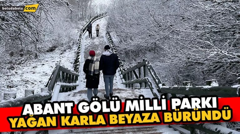 Abant Gölü Milli Parkı, Yağan Karla Beyaza Büründü