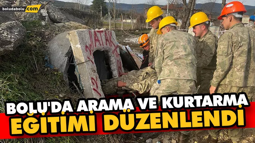BOLU’DA ARAMA VE KURTARMA EĞİTİMİ DÜZENLENDİ BOLU’DA ARAMA VE KURTARMA EĞİTİMİ DÜZENLENDİ