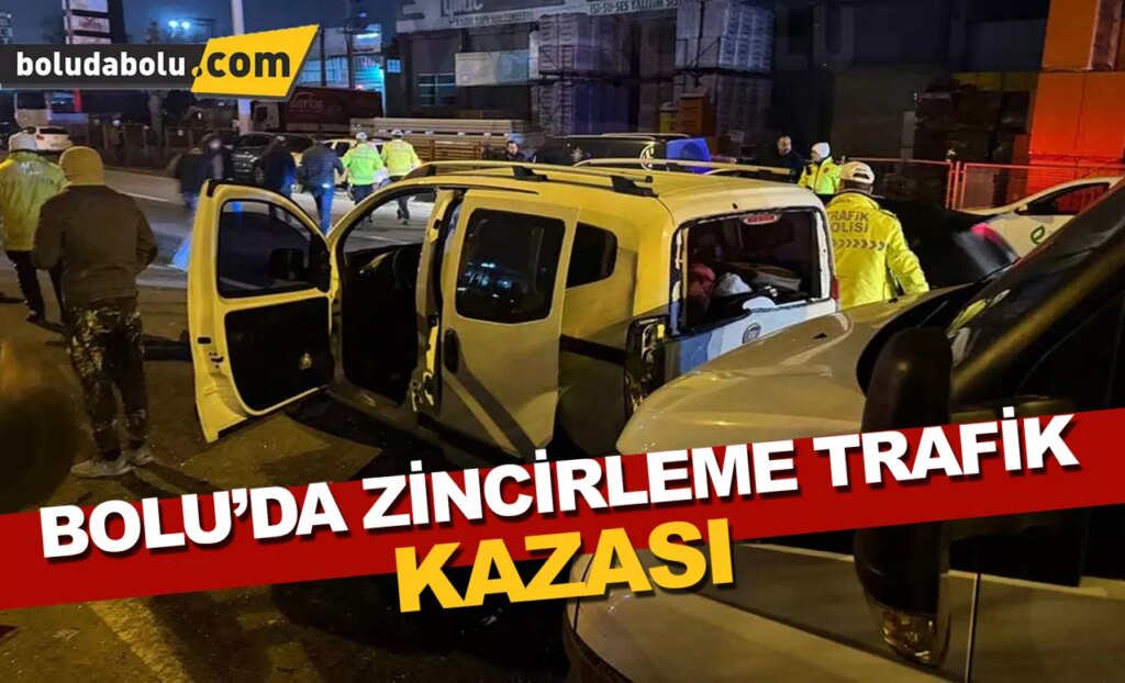 Bolu’da 5 araçlı zincirleme trafik kazası yaşandı Bolu’da 5 araçlı zincirleme trafik kazası yaşandı