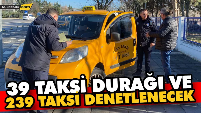 Bolu Belediyesi’nden ticari taksilere yönelik denetim Bolu Belediyesi’nden ticari taksilere yönelik denetim