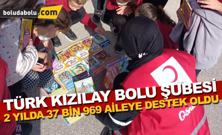 Türk Kızılay Bolu Şubesi, 2 yılda 37 bin 969 aileye destek oldu