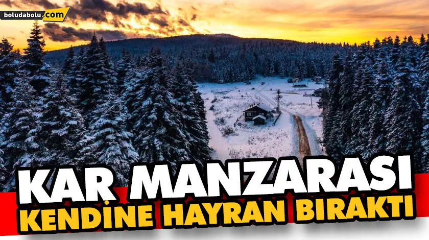 Karlar içerisinde kalan çam ağaçları görenleri mest etti Karlar içerisinde kalan çam ağaçları görenleri mest etti