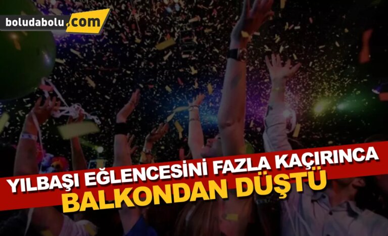 Mudurnu’da balkondan düşen kişi yaralandı