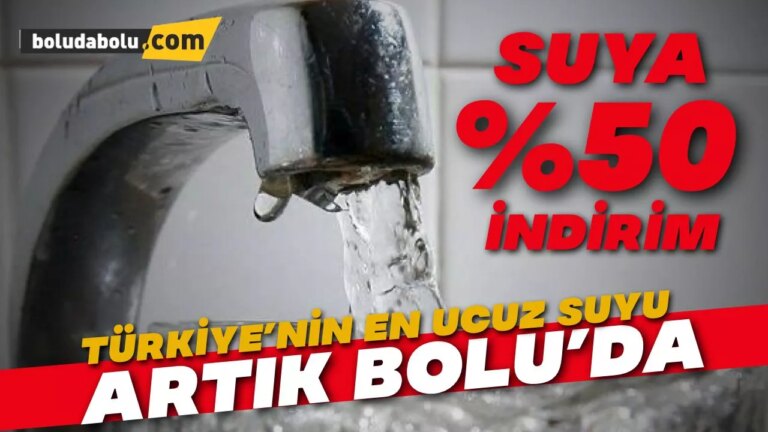 Türkiye’nin en ucuz suyu Bolu’da