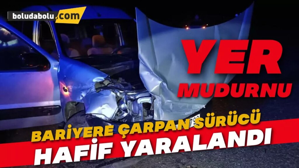 Bariyere çarpan hafif ticari aracın sürücüsü yaralandı. Bariyere çarpan hafif ticari aracın sürücüsü yaralandı.