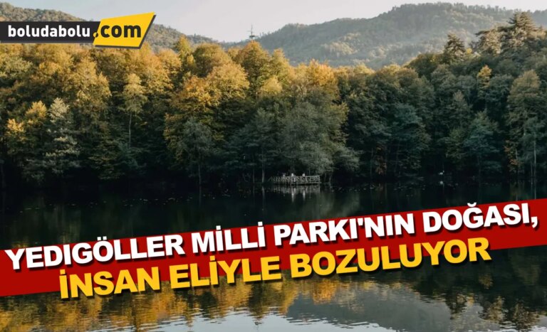 Yedigöller Milli Parkı’nın doğası, insan eliyle bozuluyor