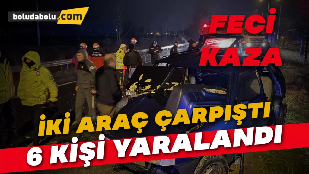 Bolu’da feci kaza Bolu’da feci kaza