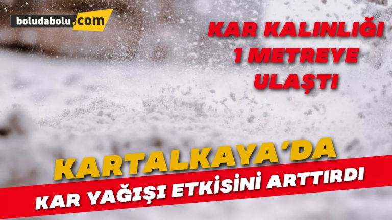 Kartalkaya kar etkili oluyor