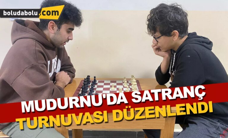Mudurnu’da satranç turnuvası düzenlendi
