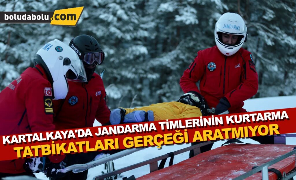 Kartalkaya’da jandarma timlerinin kurtarma tatbikatları gerçeği aratmıyor Kartalkaya’da jandarma timlerinin kurtarma tatbikatları gerçeği aratmıyor
