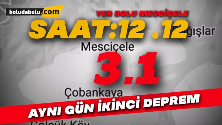 Aynı gün ikinci sallantı