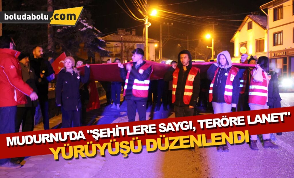 Mudurnu’da “Şehitlere Saygı, Teröre Lanet” yürüyüşü düzenlendi Mudurnu’da “Şehitlere Saygı, Teröre Lanet” yürüyüşü düzenlendi