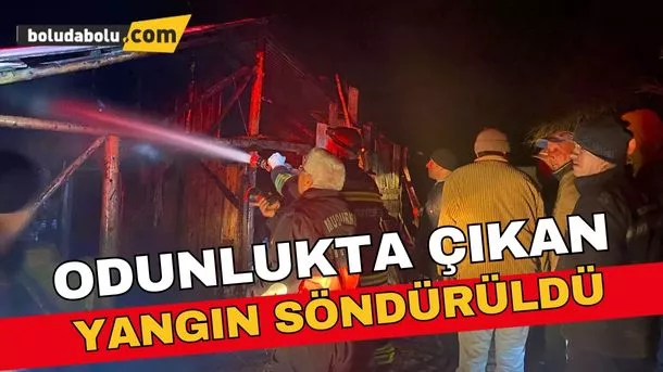 Mudurnu’da odunlukta çıkan yangın söndürüldü Mudurnu’da odunlukta çıkan yangın söndürüldü