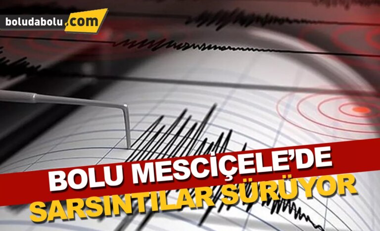Bolu Mesciçele’de sarsıntılar sürüyor