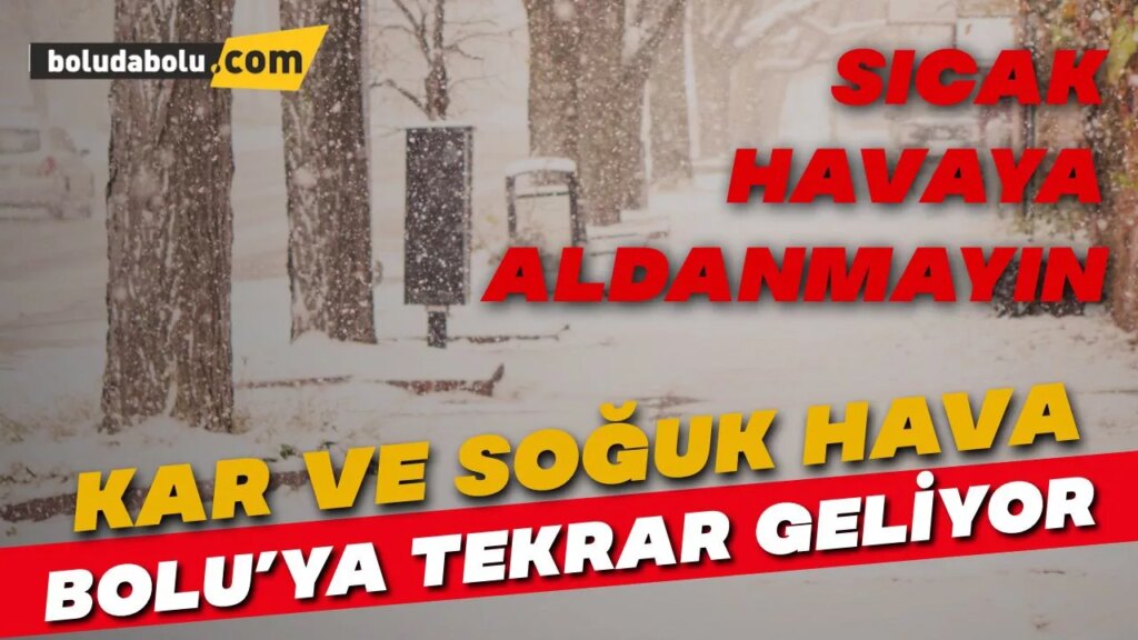 Meteoroloji’den alınan son hava durumu tahminlerine göre kış geri geliyor. Meteoroloji’den alınan son hava durumu tahminlerine göre kış geri geliyor.