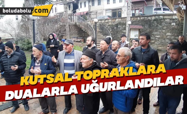 Kutsal topraklara dualarla uğurlandılar