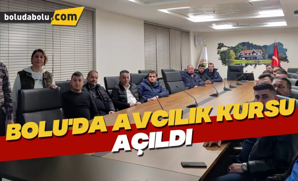 Bolu’da avcılık kursu açıldı Bolu’da avcılık kursu açıldı