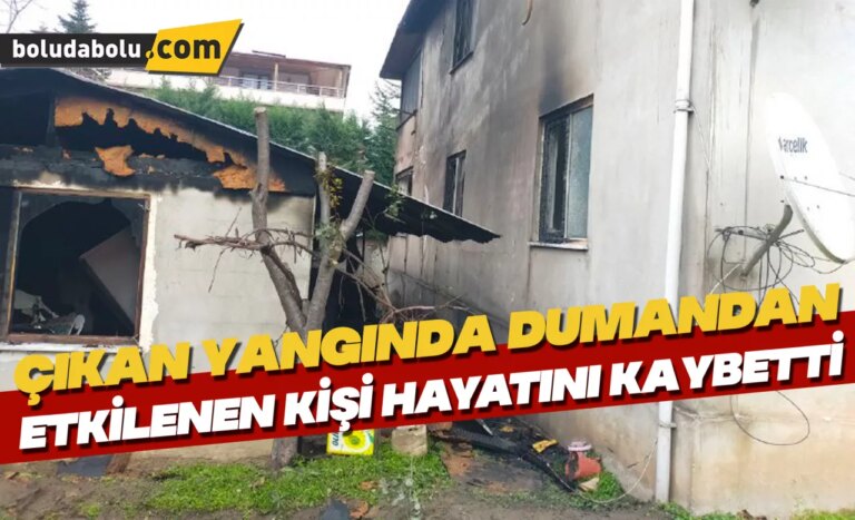 Düzce’de evde çıkan yangında dumandan etkilenen kişi öldü