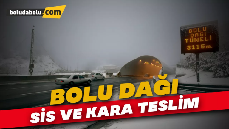 Bolu dağı sis ve kara teslim
