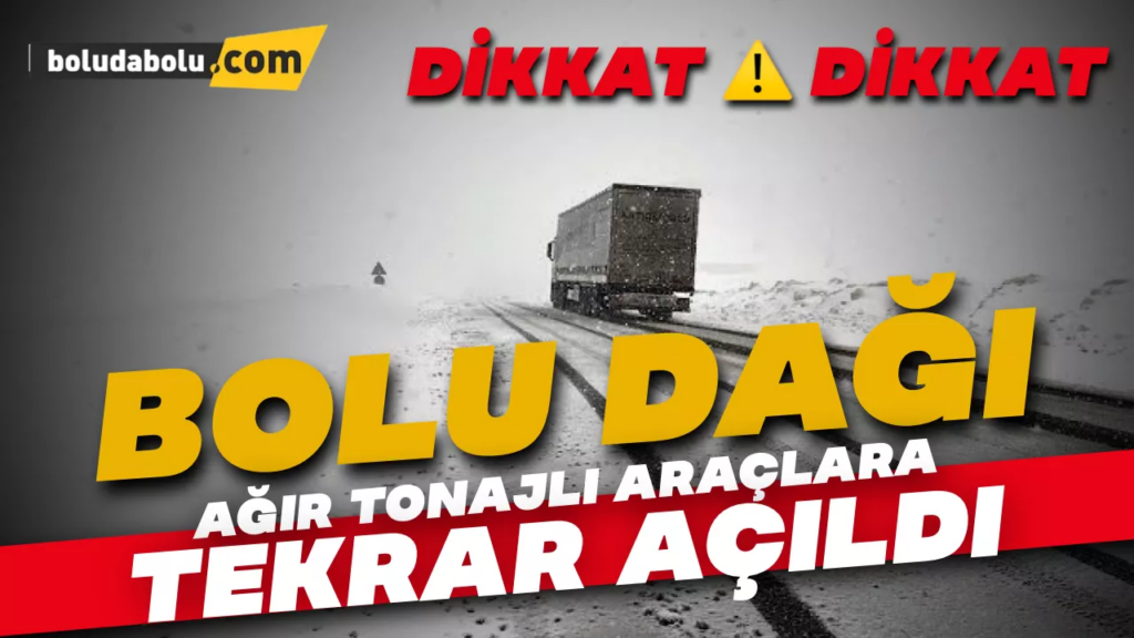 Bolu dağı tüm araçlara açıldı Bolu dağı tüm araçlara açıldı