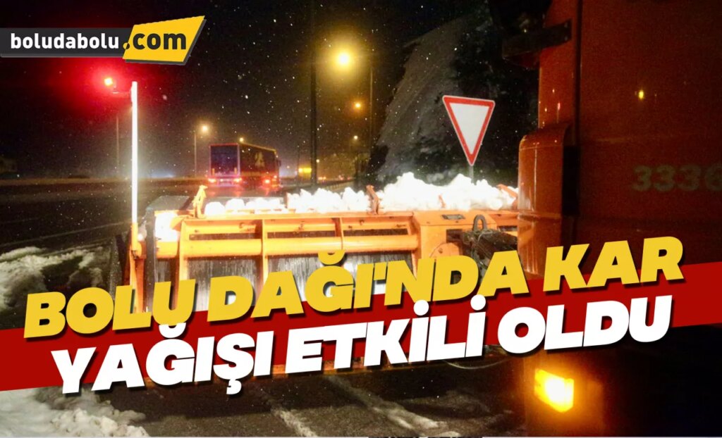 Bolu Dağı’nda kar yağışı etkili oluyor Bolu Dağı’nda kar yağışı etkili oluyor