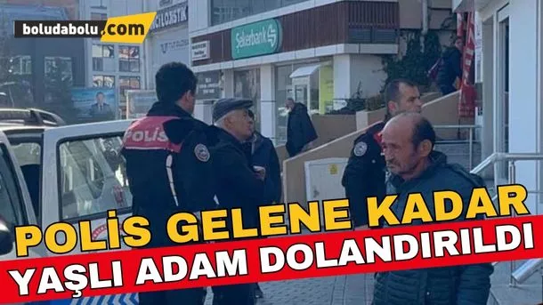 Polisler gelene kadar yaşlı adam dolandırıldı