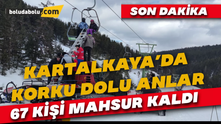 Kartalkaya’da korku dolu anlar