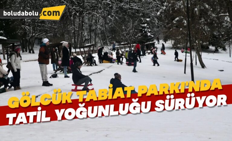 Gölcük Tabiat Parkı’nda tatil yoğunluğu sürüyor