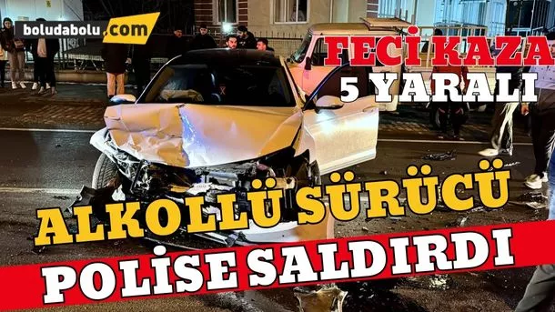 Bolu’da iki otomobilin çarpıştığı kazada 5 kişi yaralandı. Bolu’da iki otomobilin çarpıştığı kazada 5 kişi yaralandı.