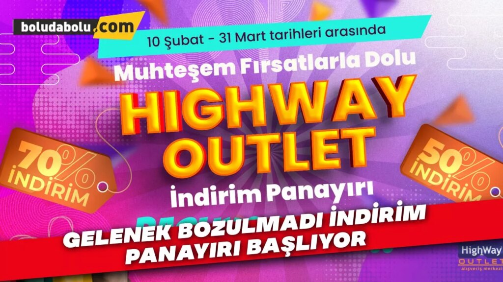 Highway Outlet İndirim Panayırı başlıyor Highway Outlet İndirim Panayırı başlıyor