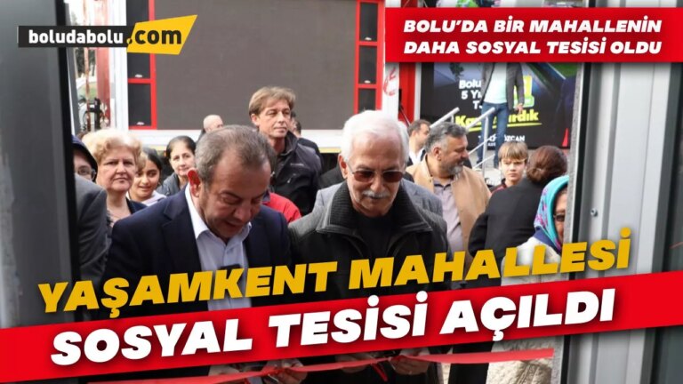 Yaşamkent Mahallesi Sosyal Tesisi açıldı