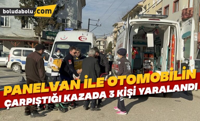 Düzce’de panelvan ile otomobilin çarpıştığı kazada 3 kişi yaralandı