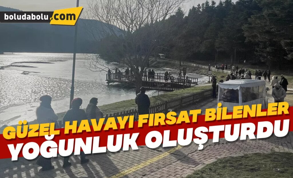 Güzel havayı fırsat bilenler Gölcük Tabiat Parkı’nda yoğunluk oluşturdu