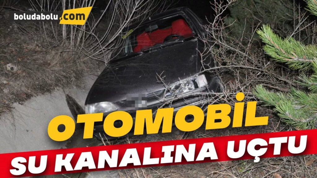 Kontrolden çıkan otomobil su kanalına uçtu: 1 yaralı Kontrolden çıkan otomobil su kanalına uçtu: 1 yaralı