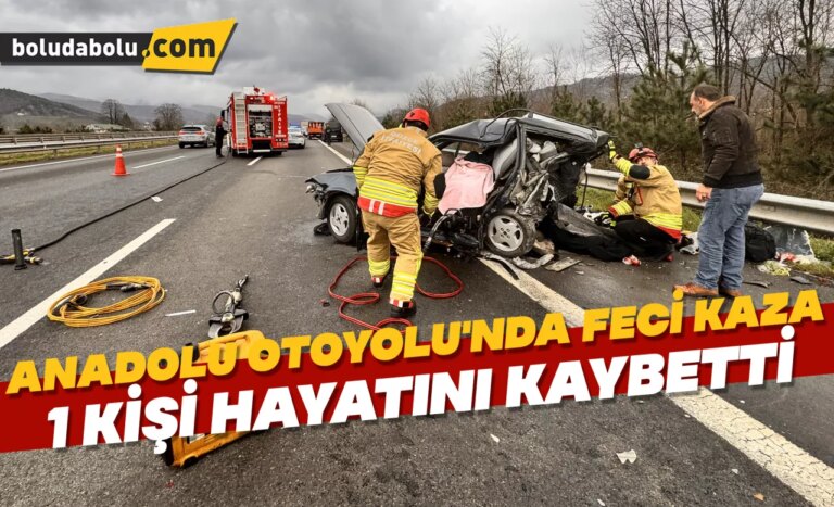 Anadolu Otoyolu’nda cip ile otomobil çarpıştı 1 kişi öldü, 4 kişi yaralandı