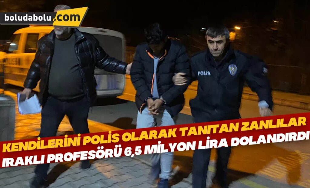 Kendilerini polis olarak tanıtan zanlılar, Iraklı profesörü 6,5 milyon lira dolandırdı Kendilerini polis olarak tanıtan zanlılar, Iraklı profesörü 6,5 milyon lira dolandırdı