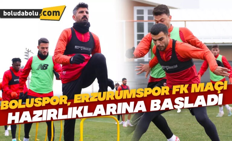 Boluspor, Erzurumspor FK maçı hazırlıklarına başladı