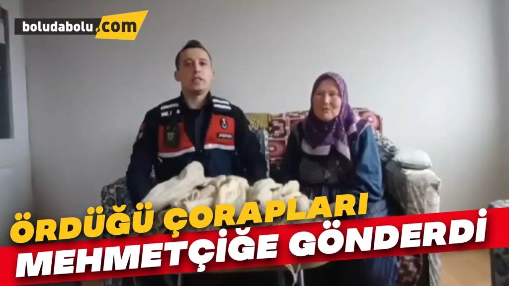 Yaşlı kadın elleriyle ördüğü çorapları Mehmetçiğe gönderdi Yaşlı kadın elleriyle ördüğü çorapları Mehmetçiğe gönderdi