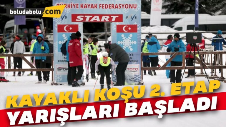 Kayaklı Koşu 2. Etap Yarışları Bolu’da başladı