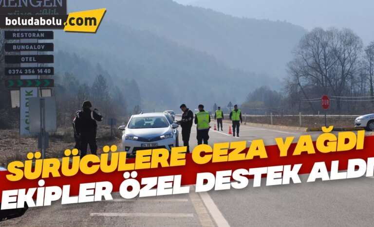 Ankara-Zonguldak kara yolunda cayrokopter destekli trafik denetimi yapıldı