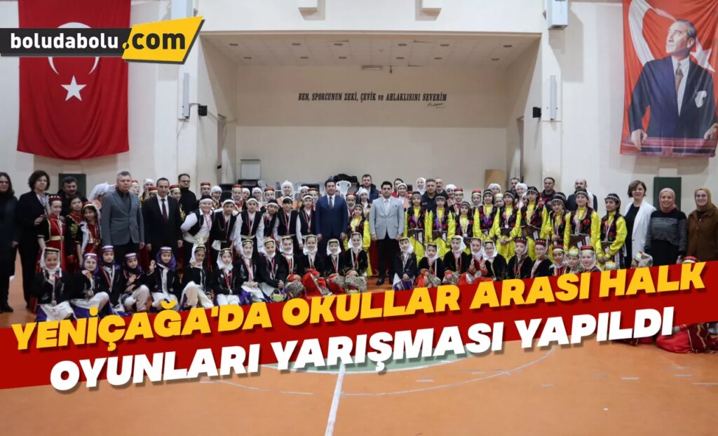 Yeniçağa’da Okullar Arası Halk Oyunları Yarışması yapıldı Yeniçağa’da Okullar Arası Halk Oyunları Yarışması yapıldı