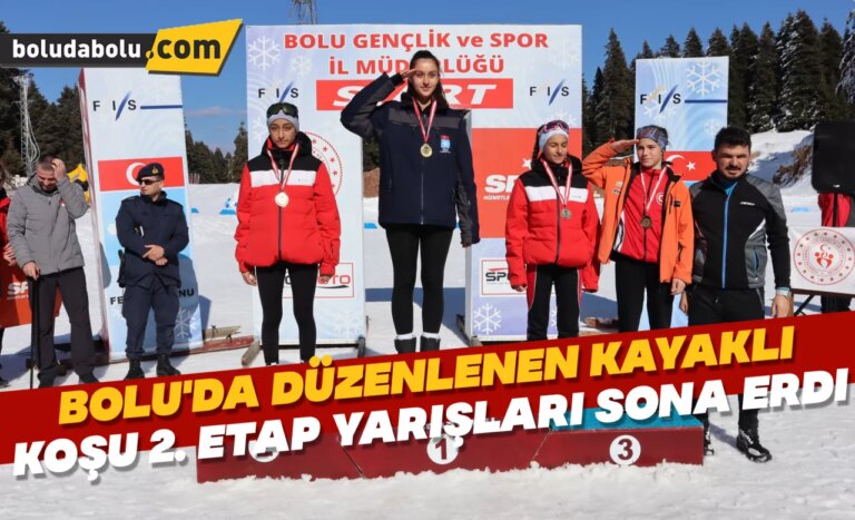 Bolu’da düzenlenen Kayaklı Koşu 2. Etap Yarışları sona erdi